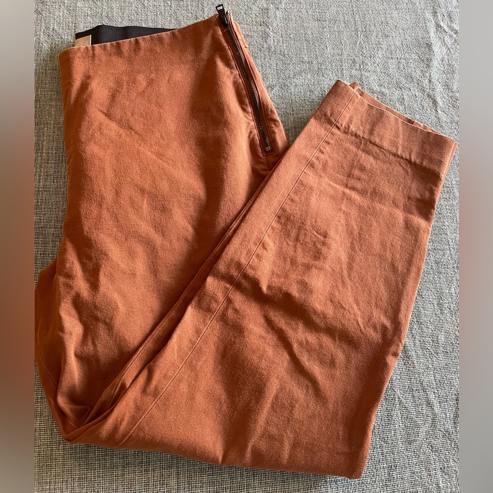 Everlane Womens 14 Curvy Work Pant Regular- Cocoa Brown
